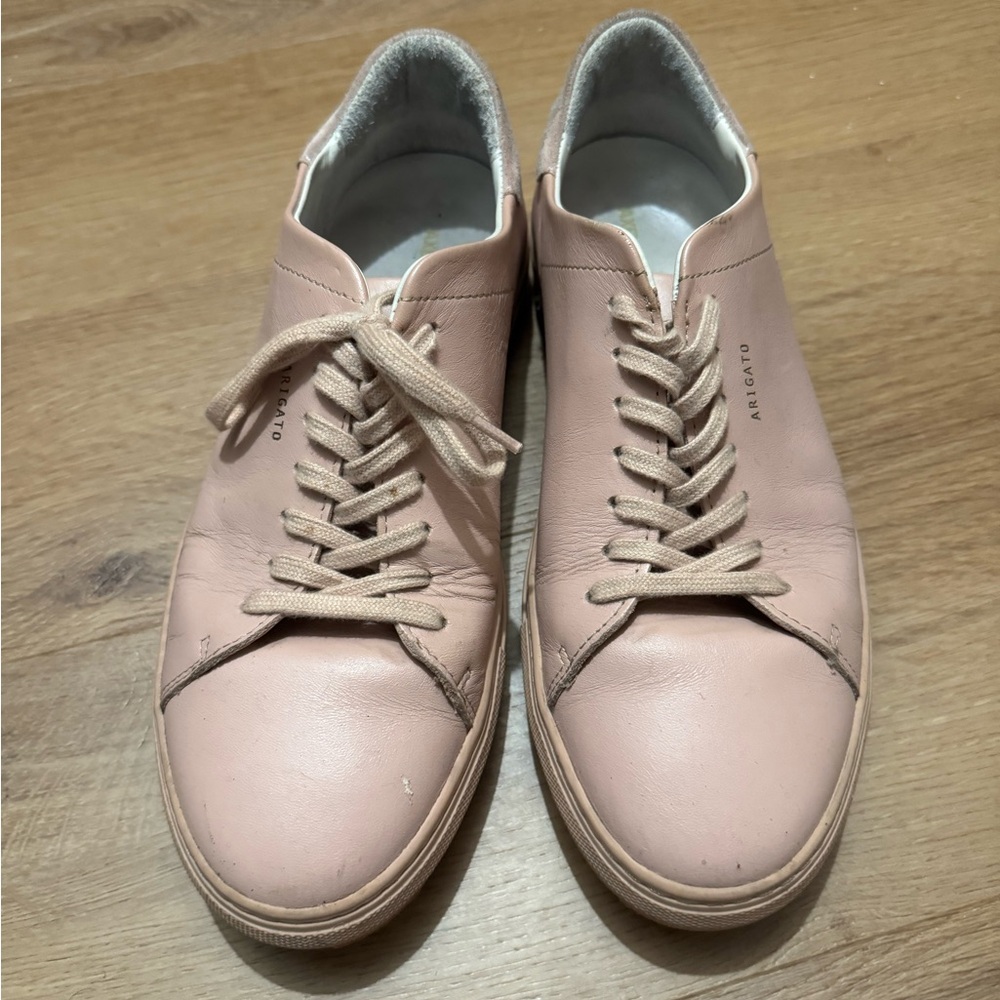 Axel Arigato Pink Leather Low-Top Sneakers